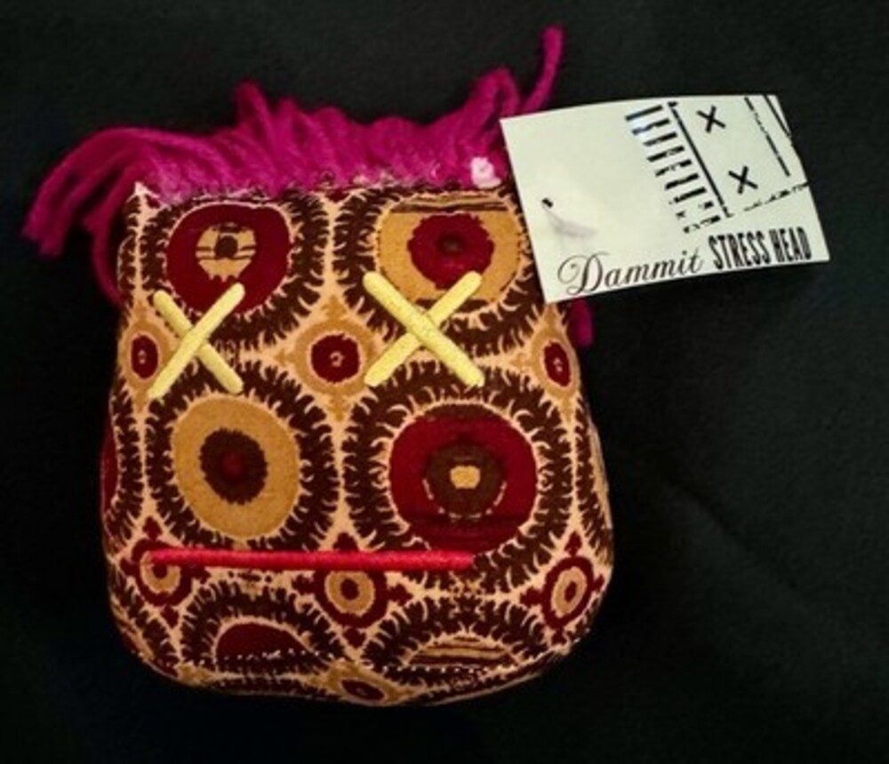 DAMMIT DOLLS Stress Relief Squishy Anxiety Classic Head Gag Gift 5.5" NWT
